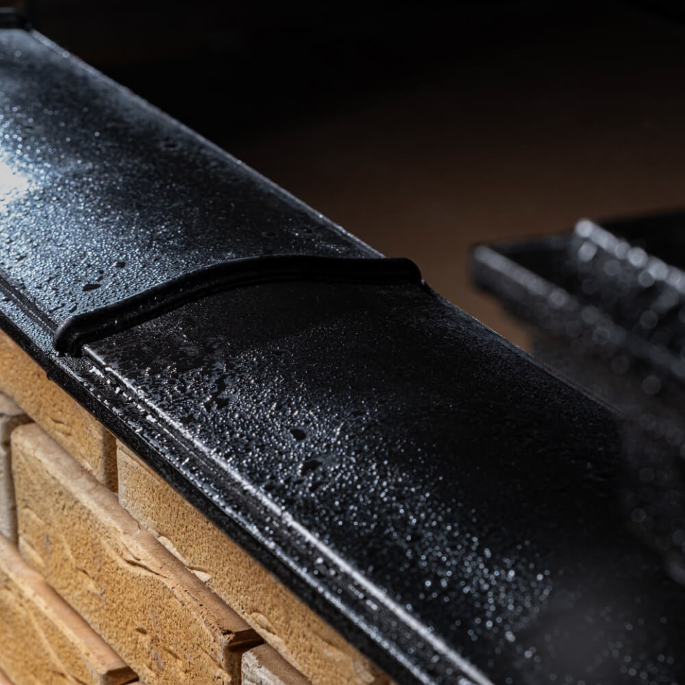 Парапет Zking Монблан Черный посадка на 0.5 кирпича (130мм)